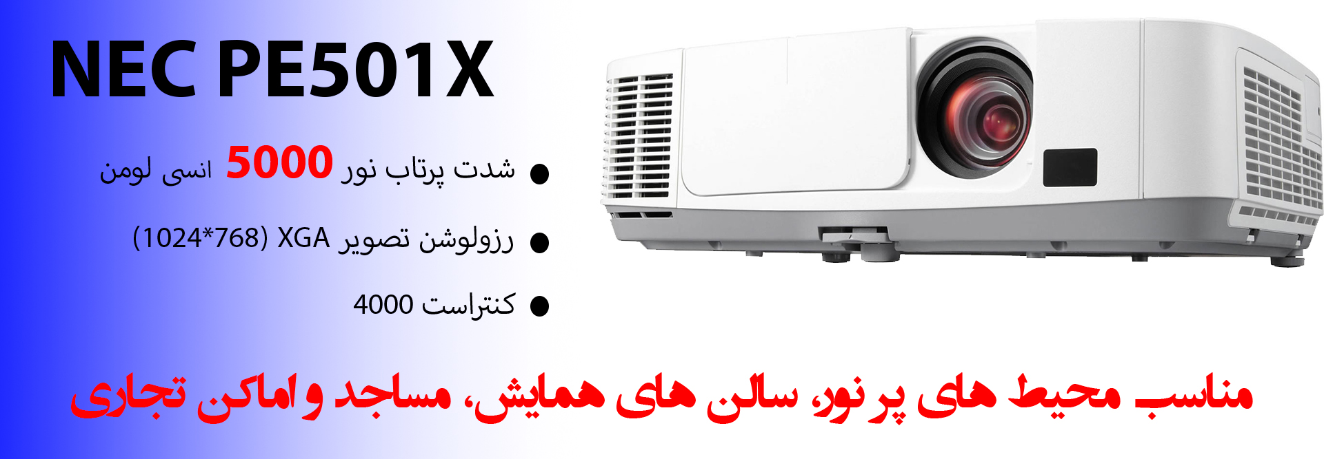 Video Projector NEC PE501X