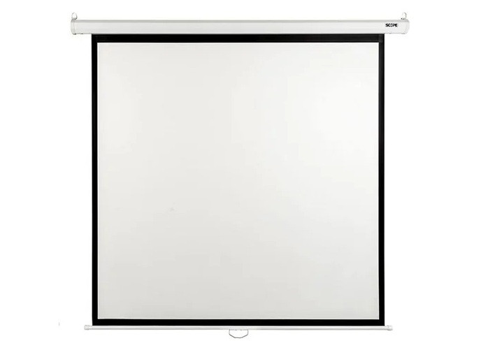 پرده نمایش پروژکتور سقفی / دیواری اسکوپ 3*3 دستی
