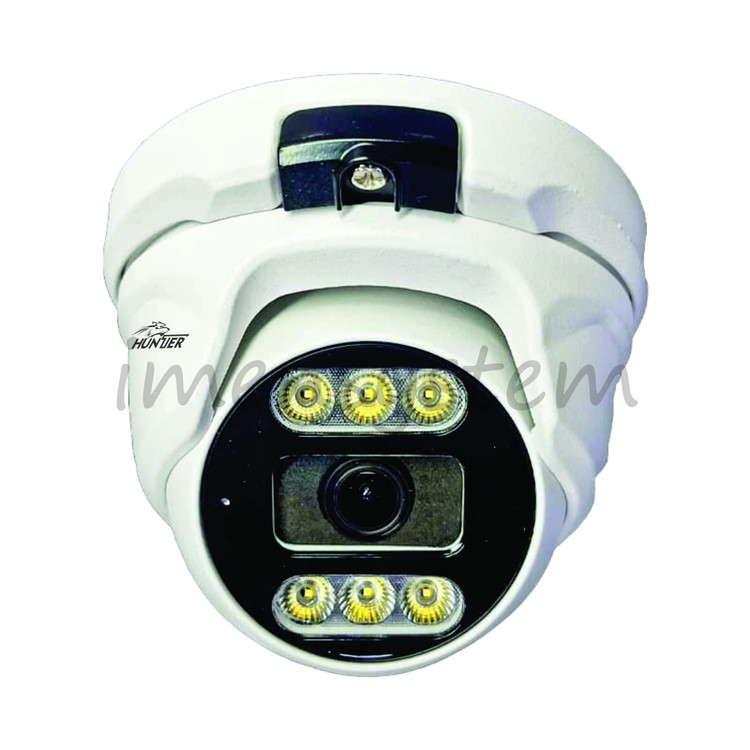 دوربین مداربسته دام تحت شبکه هانتر DOME IP CAMERA HUNTER 4 MegaPixel - IP D M6-75QT-H42 POE