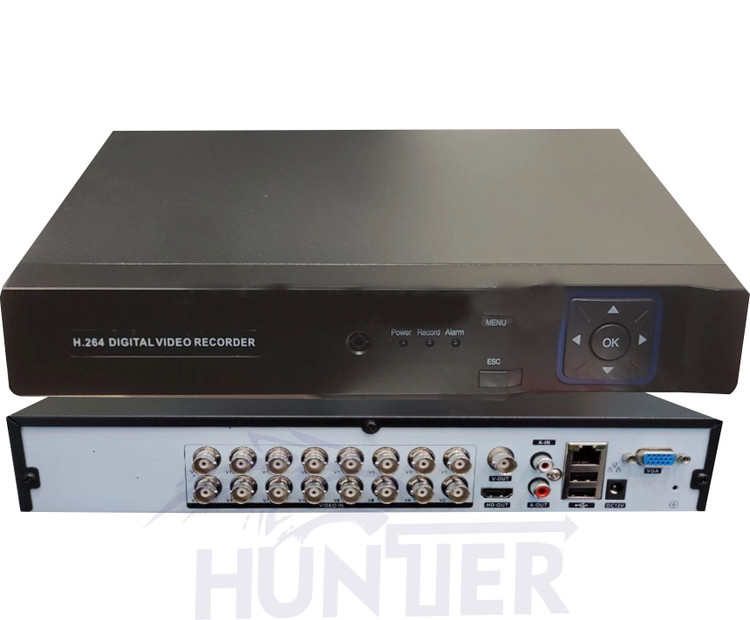 ضبط کننده ویدئویی 16 کانال هانتر HUNTER DVR 5216 HISILICON & 5016 5MP XMEYEPLUS